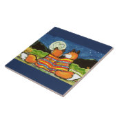 Fox Foxes Liebe Romantische Paare Hochzeit Jahrest Fliese (Seite)