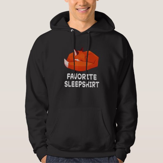 Fox Foxes Nickerchen Schlafen Schlafen Pajama Paja Hoodie (Vorderseite)