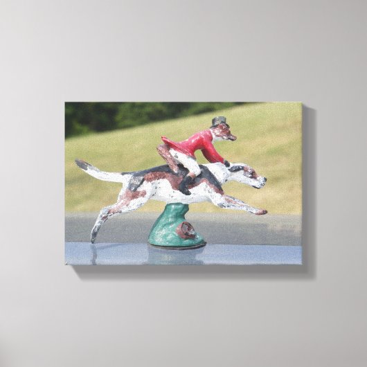 Fox Foxhunting Leinwanddruck (Vorderseite)