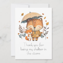 Fox Friends Sharing an einem Regenschirm am Regent