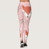 Fox Fun: Niedliches Waldmuster Leggings (Rückseite)