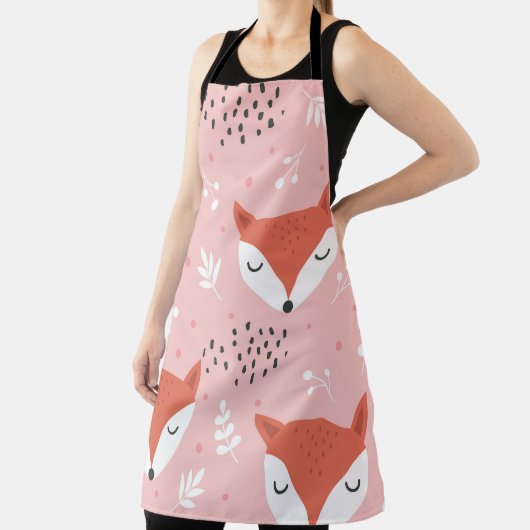 Fox Fun: Niedliches Waldmuster Schürze (InSitu)