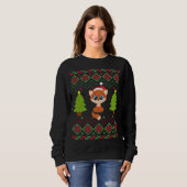 Fox Funny Classic Ugly Sweater Liebe Foxe Sweatshirt (Vorne ganz)