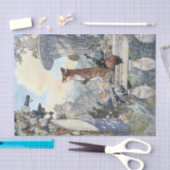 Fox Garden Vintage Kunst Seidenpapier (Handwerk)