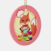 Fox-Gebäck-Kochsbäckerei kulinarische Keramik Ornament (Rechts)