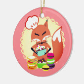 Fox-Gebäck-Kochsbäckerei kulinarische Keramik Ornament (Links)