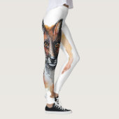 Fox - Geisttier, Totem-Wasserfarbe Joga Guide A Leggings (Rechts)