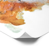 Fox - Geisttier, Totem-Wasserfarbe Joga Guide A Poster (Ecke)