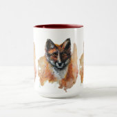 Fox - Geisttier, Totem-Wasserfarbe Joga Guide A Tasse (Zentrum)