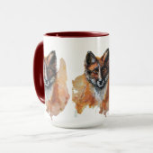 Fox - Geisttier, Totem-Wasserfarbe Joga Guide A Tasse (Vorderseite Links)