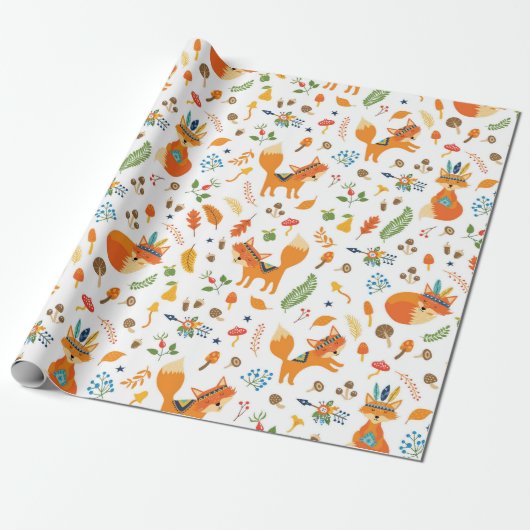 Fox 🦊  geschenkpapier (Ungerollt)