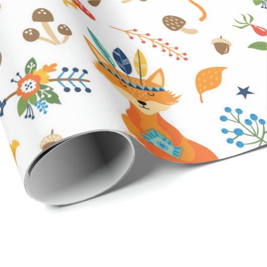 Fox 🦊 geschenkpapier (Rolleneckpunkt)