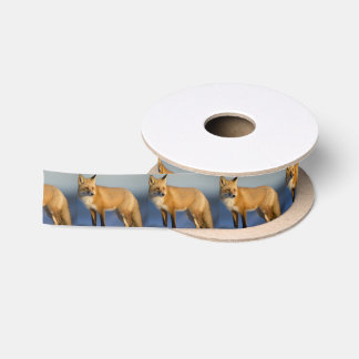 Fox-Geschenkverpackung, Winterfuchs Satinband
