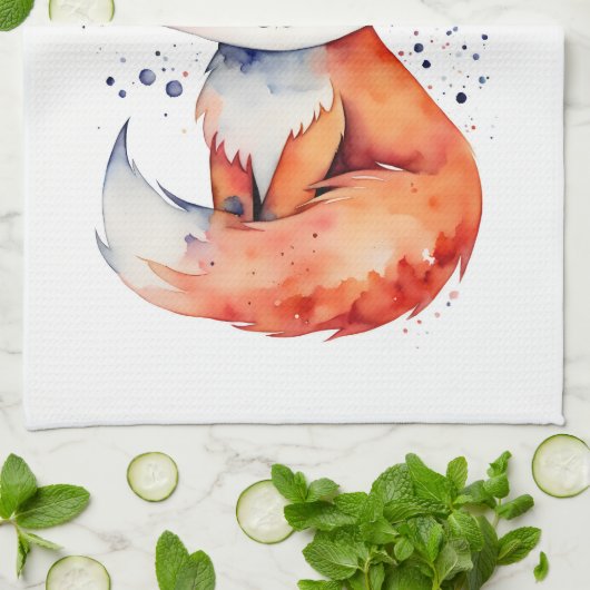 Fox Geschirrtuch (Gefaltet)