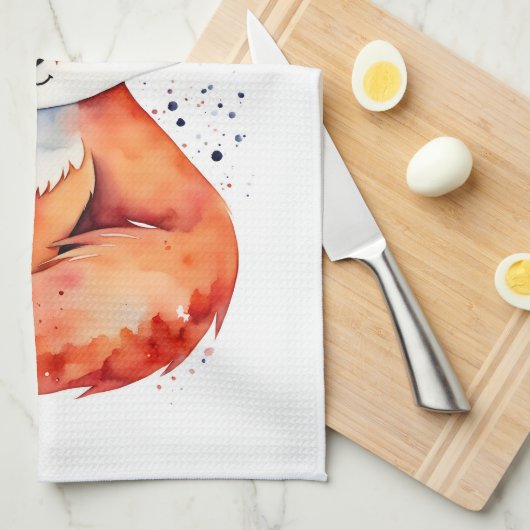 Fox Geschirrtuch (Viertel Falte)