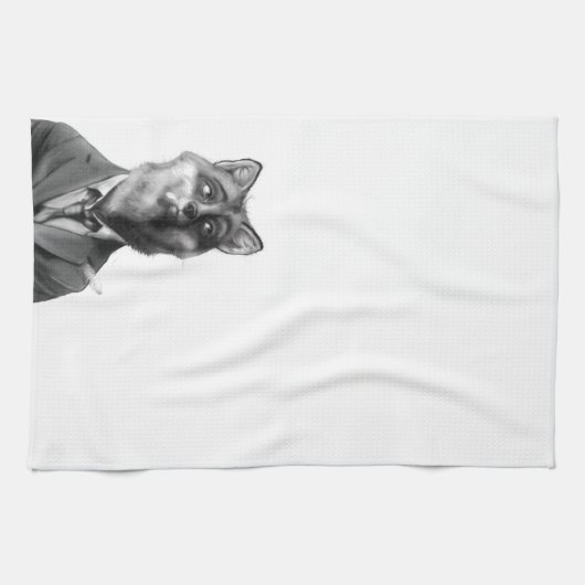 Fox-Geschirrtuch (Front) Handtuch (Horizontal)