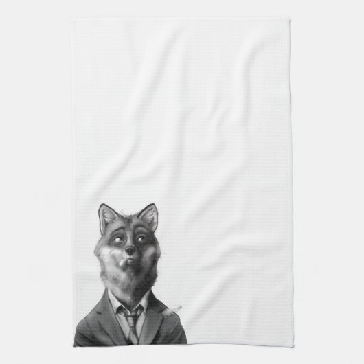 Fox-Geschirrtuch (Front) Handtuch (Vertikal)