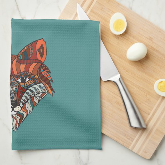 Fox-Geschirrtuch Geschirrtuch (Viertel Falte)