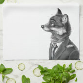 Fox-Geschirrtuch (Profil) Handtuch (Gefaltet)