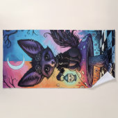 Fox geteilt durch die Twilight-Reiche Strandtuch (Vorderseite)