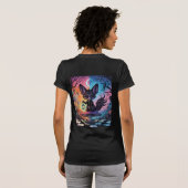 Fox geteilt durch die Twilight-Reiche T-Shirt (Schwarz voll)