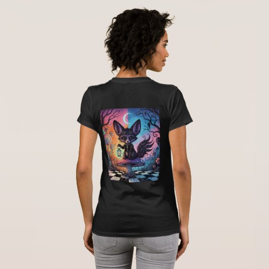 Fox geteilt durch die Twilight-Reiche T-Shirt (Schwarz voll)