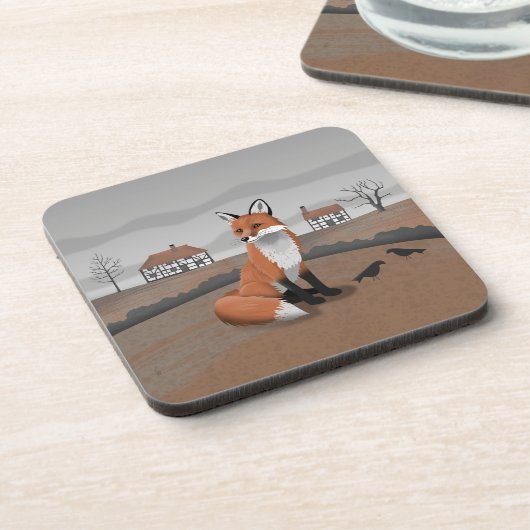 Fox Getränkeuntersetzer (Linke Seite)