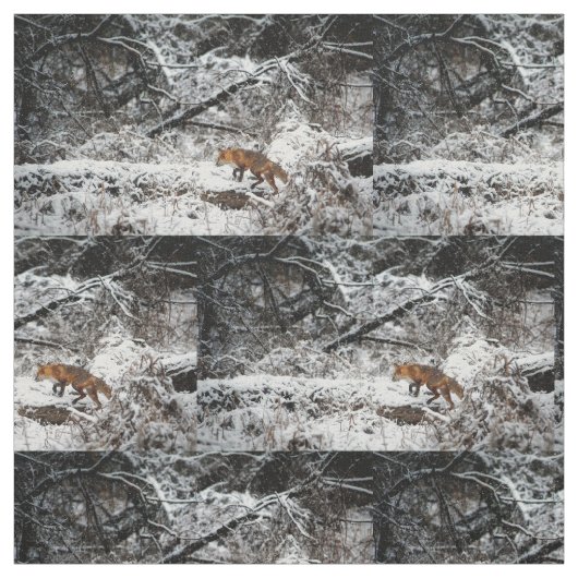 fox Gewebe, das Waldgewebe und steppen Platten Stoff (Muster)