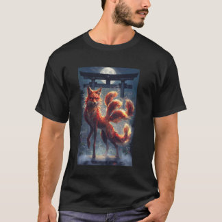 Fox Ghost Chinese Mythology Mythology Mythos T-Shirt