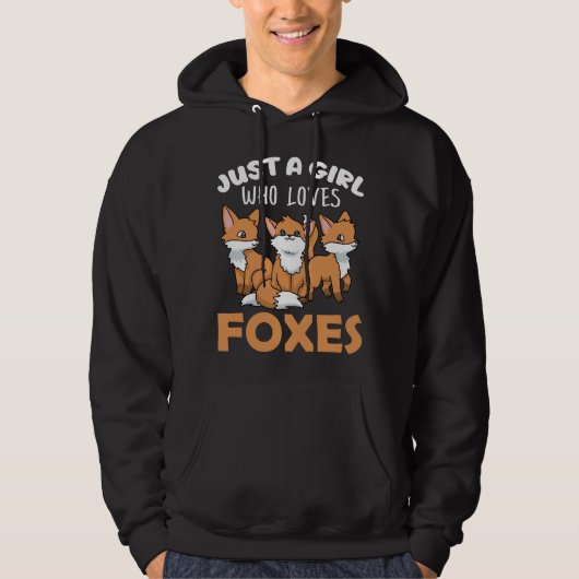 Fox Gifts Women Fox Gifts Girls Fox Lover Fox Hoodie (Vorderseite)