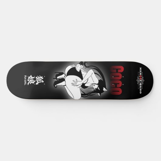 Fox girl Coco Skateboard (Horizontal)