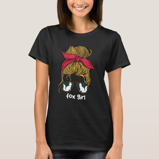Fox Girl Wildlife Animal Foxes Women T-Shirt (Vorderseite)