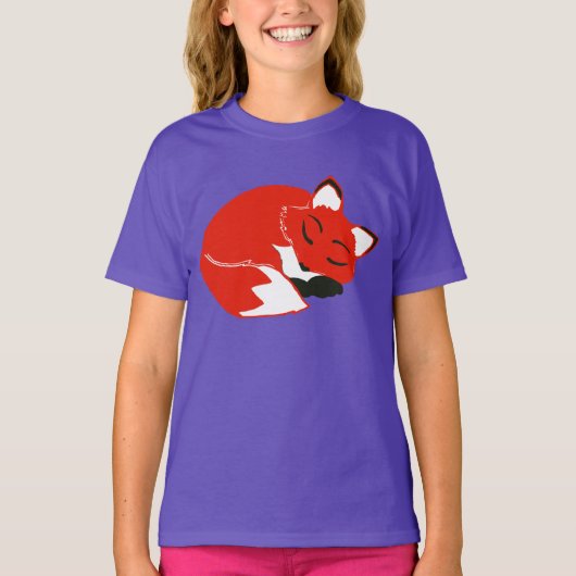 Fox Girls' Hanes ComfortBlend® Sweatshirt, Lila T-Shirt (Vorderseite)