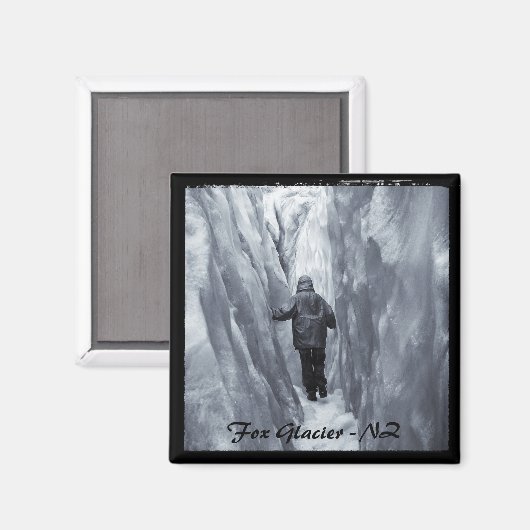 Fox Glacier - Neuseeland 4 (Kühlschrankmagnet) Magnet (Vorderseite/Rückseite)