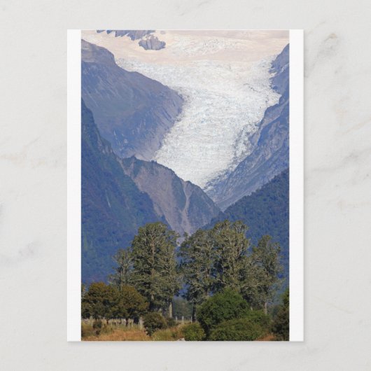Fox Glacier Neuseeland Postkarte (Vorderseite)