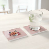 Fox Glass Coaster Glasuntersetzer