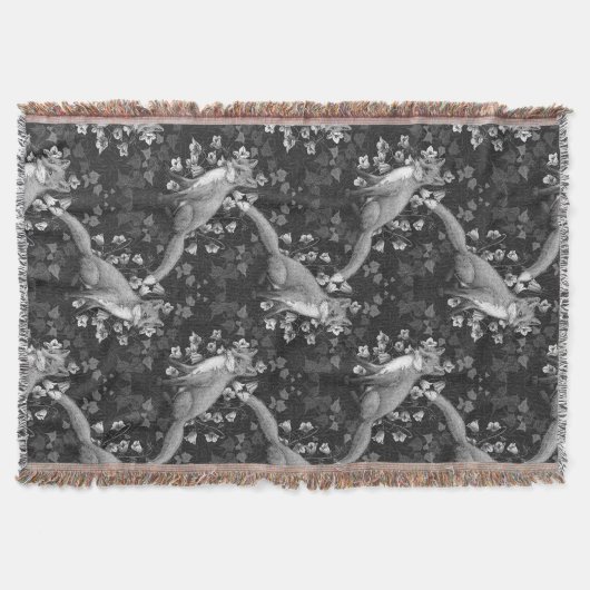 Fox, Glockenblumen und Efeu, einfarbig, silberne W Decke (Vorderseite)