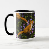 Fox, Glockenblumen und Efeu, grün, orange und viol Tasse (Links)