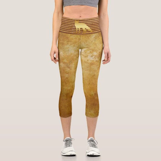 Fox Gold Capri Leggings (Vorderseite)