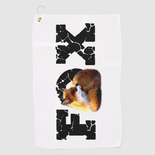 Fox Golfhandtuch (Vorderseite)