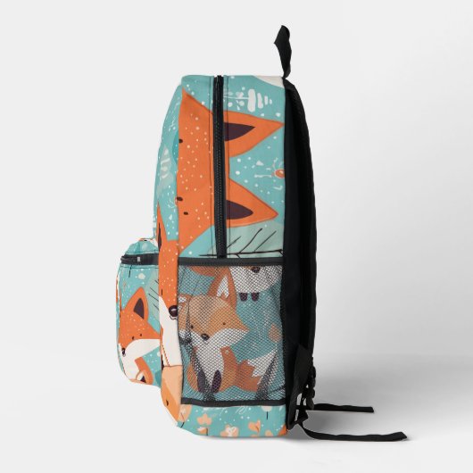 Fox-Grafik Bedruckter Rucksack (Rechts)
