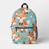 Fox-Grafik Bedruckter Rucksack (Vorderseite)