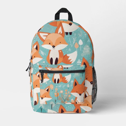 Fox-Grafik Bedruckter Rucksack (Vorderseite)