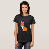 Fox Graphic Red White Fireworks Decor 4. T-Shirt (Vorne ganz)
