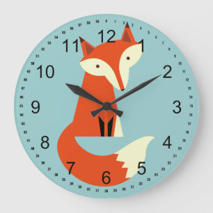 Fox Große Wanduhr