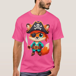 Fox Halloween Pirate Women Fox T-Shirt