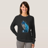 Fox Hand lackierter Eisfox T-Shirt (Vorne ganz)