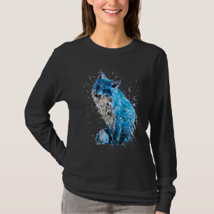 Fox Hand lackierter Eisfox T-Shirt