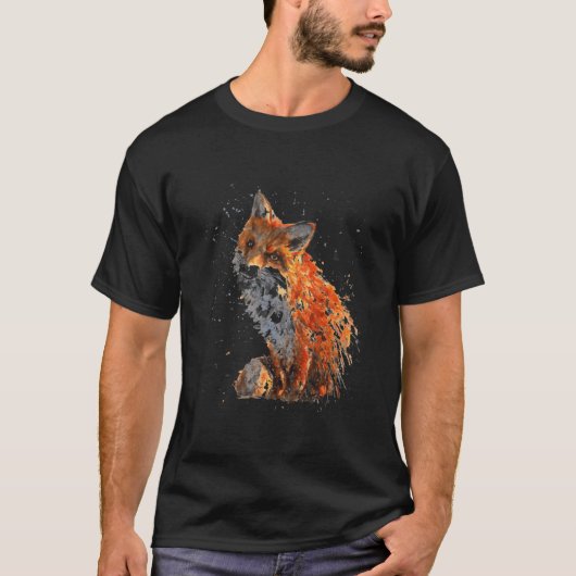 Fox Hand Painted Fox T-Shirt (Vorderseite)