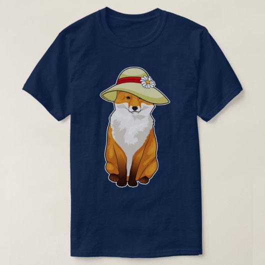 Fox-Hat-Blume T-Shirt (Design vorne)